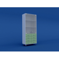 Шкаф медицинский двухстворчатый для медикаментов  МШ-2.04-ВТМ  800х400х1800