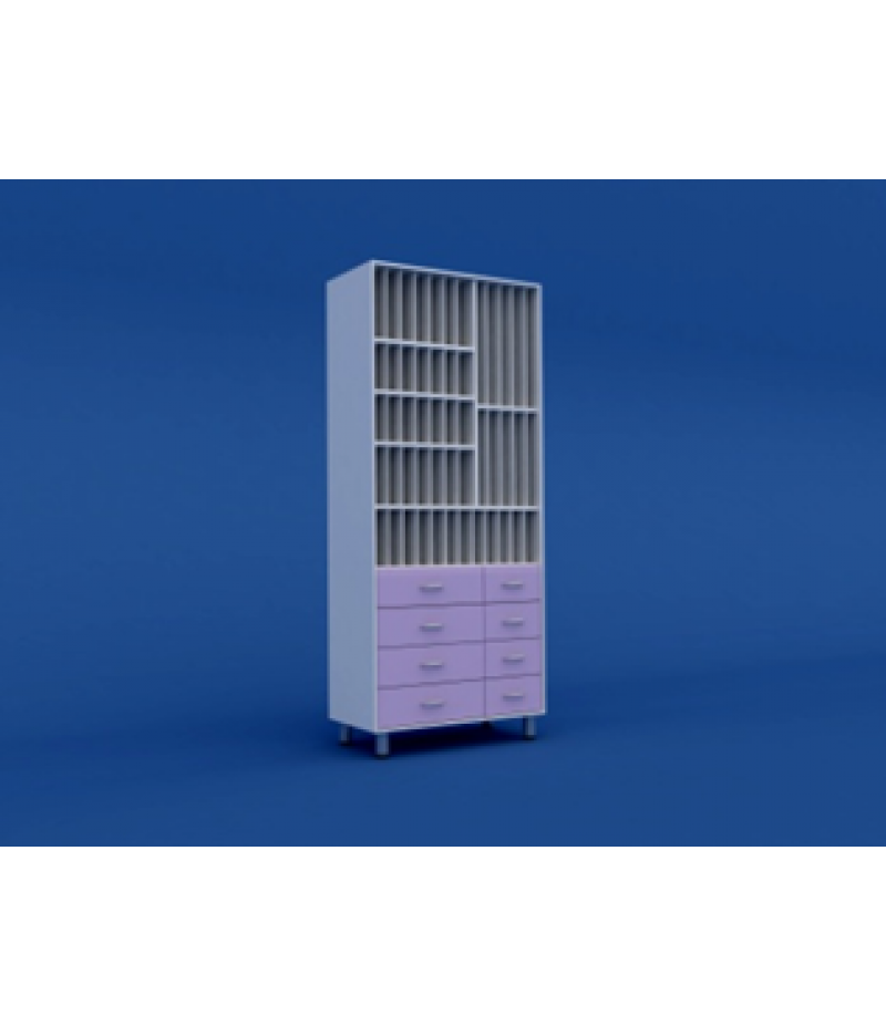 Шкаф для хранения рентгеновских снимков МШ-3.04-ВТМ   800х400х1900