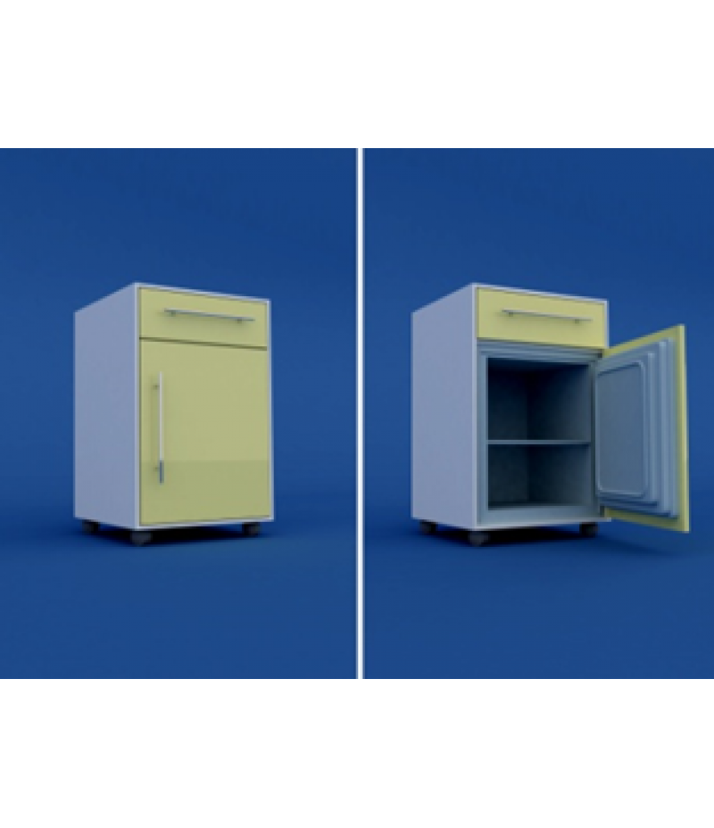 Тумба прикроватная с мини-холодильником (1 ящик) МТП-1.11-ВТМ  530х520х890